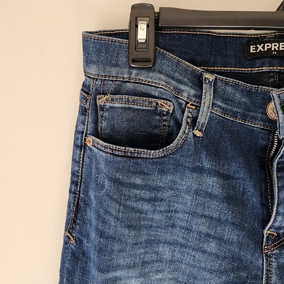 Express Skinny Mid Rise Jeans (8 SHORT) - Picture 2 of 7